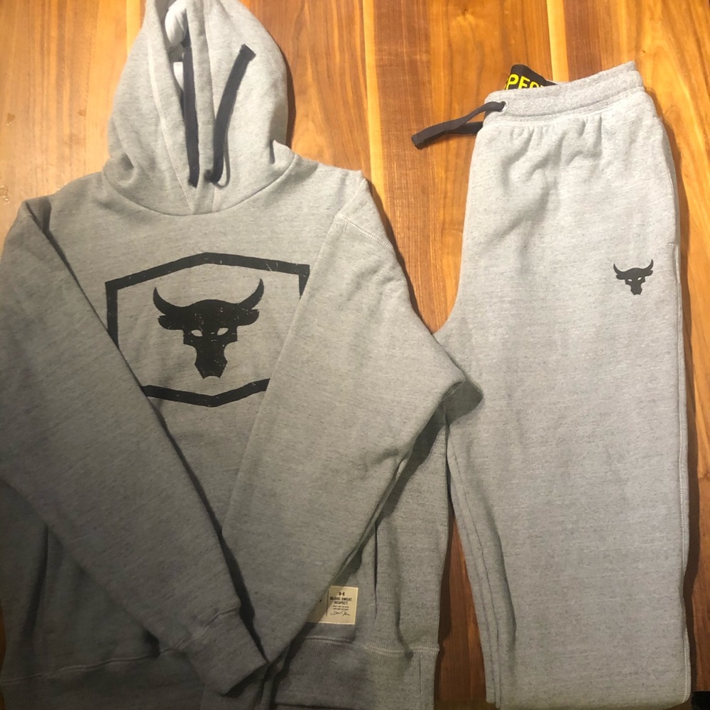 Under Armour Project Rock sweat suit set